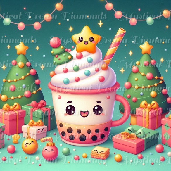 Holiday Boba Gift Box (Please add either 4 or 6 to your Cart) by Bex.Ai Art