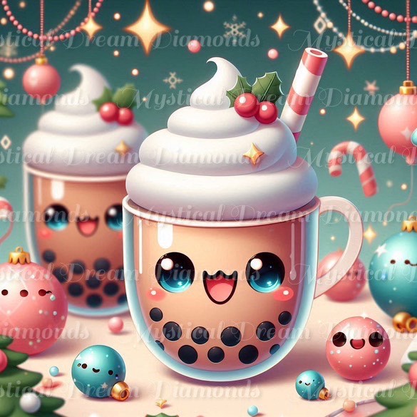 Holiday Boba Gift Box (Please add either 4 or 6 to your Cart) by Bex.Ai Art