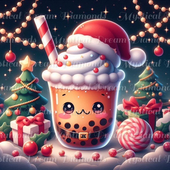 Holiday Boba Gift Box (Please add either 4 or 6 to your Cart) by Bex.Ai Art