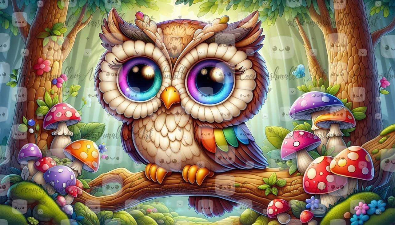 Owl of Faewood by Cocomarshmallow Art