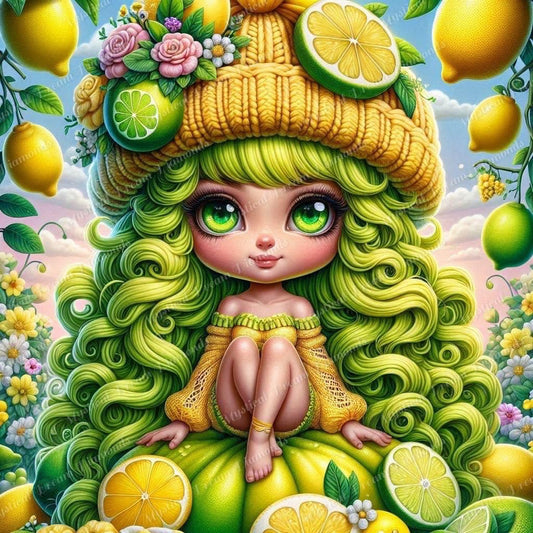 Lemon Lime Girl 2 (3 options) by Taza Creations