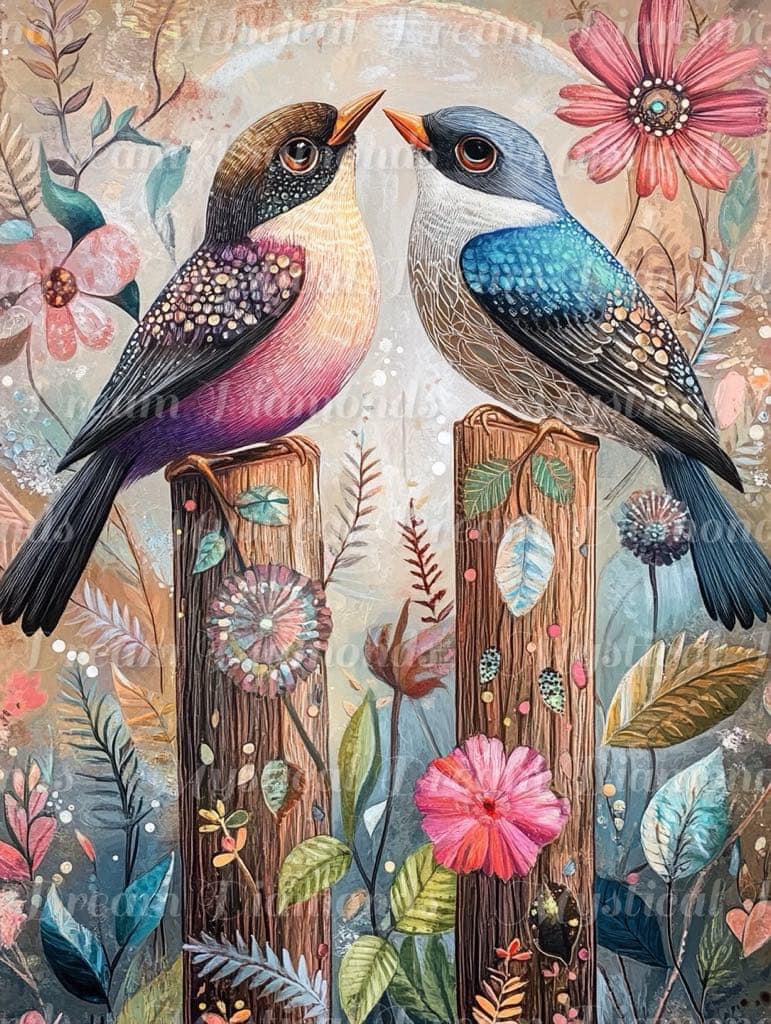 Pretty Birds by Sandrietta.Ai