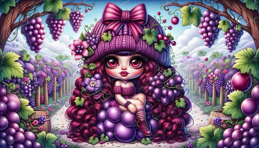 Grape Girl (2 options) by Taza Creations