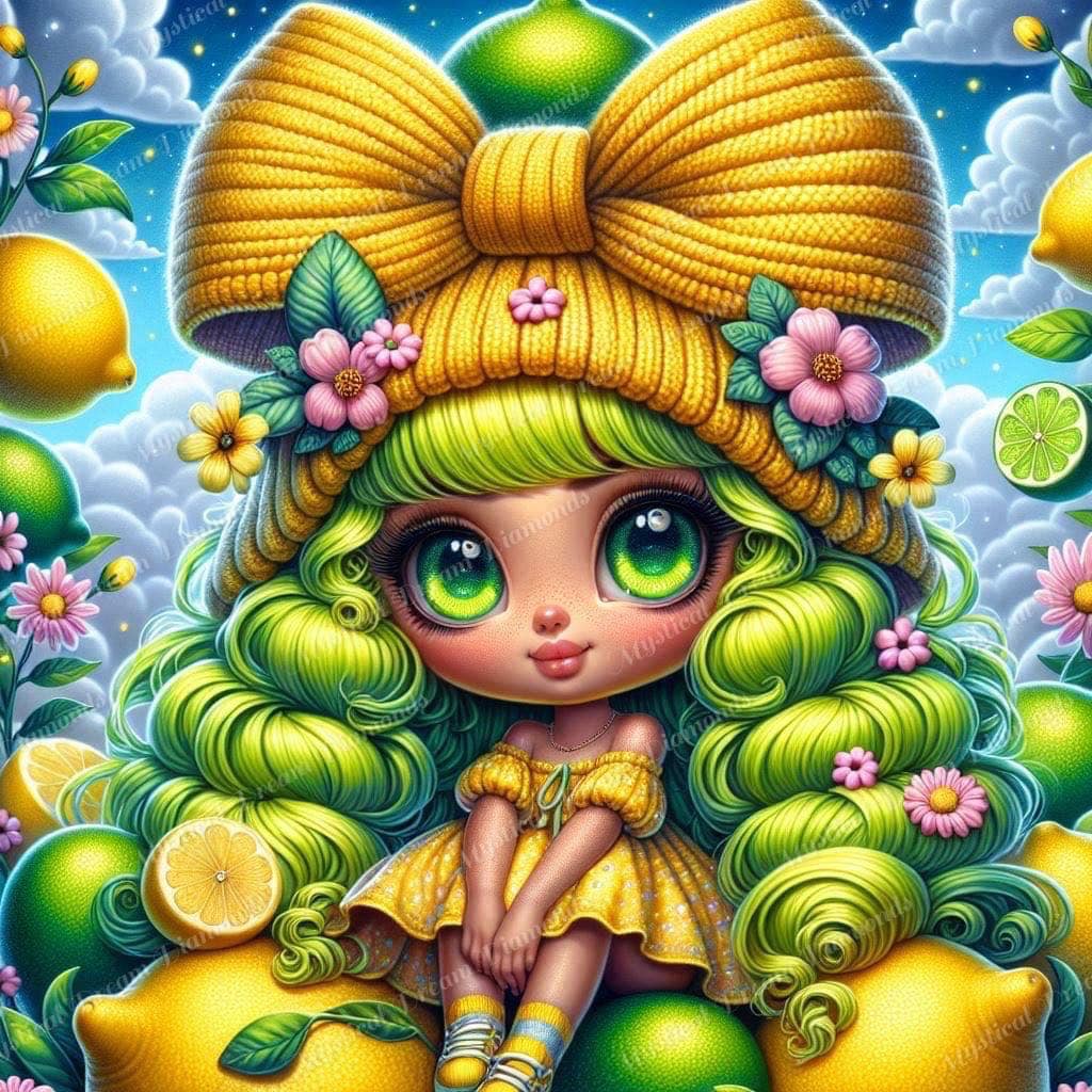 Lemon Lime Girl 2 (3 options) by Taza Creations