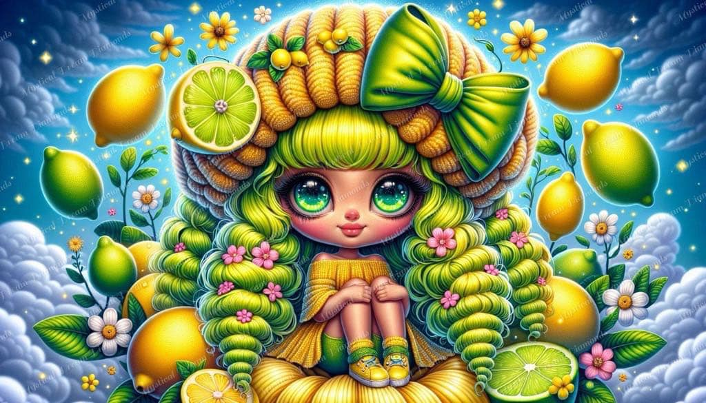 Lemon Lime Girl (2 options) by Taza Creations