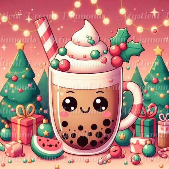 Holiday Boba Gift Box (Please add either 4 or 6 to your Cart) by Bex.Ai Art