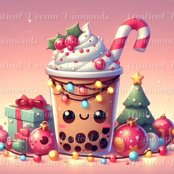 Holiday Boba Gift Box (Please add either 4 or 6 to your Cart) by Bex.Ai Art