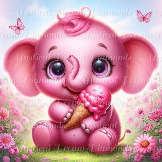 Pink Elephant by Rowan