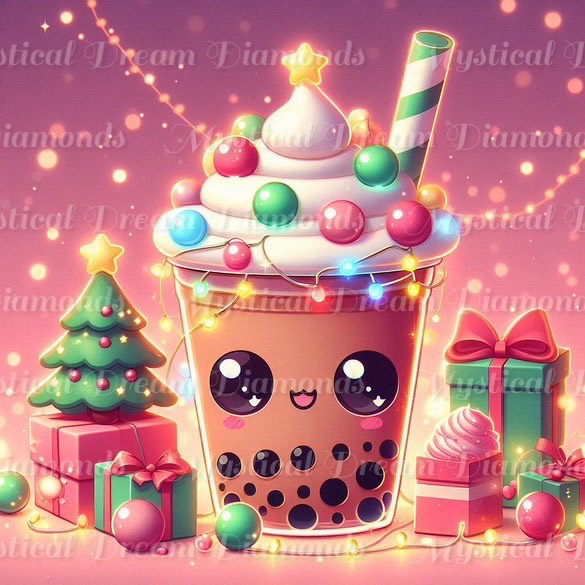 Holiday Boba Gift Box (Please add either 4 or 6 to your Cart) by Bex.Ai Art