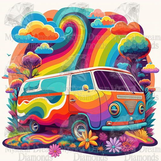 Hippie Ride by Cocomarshmallow Art