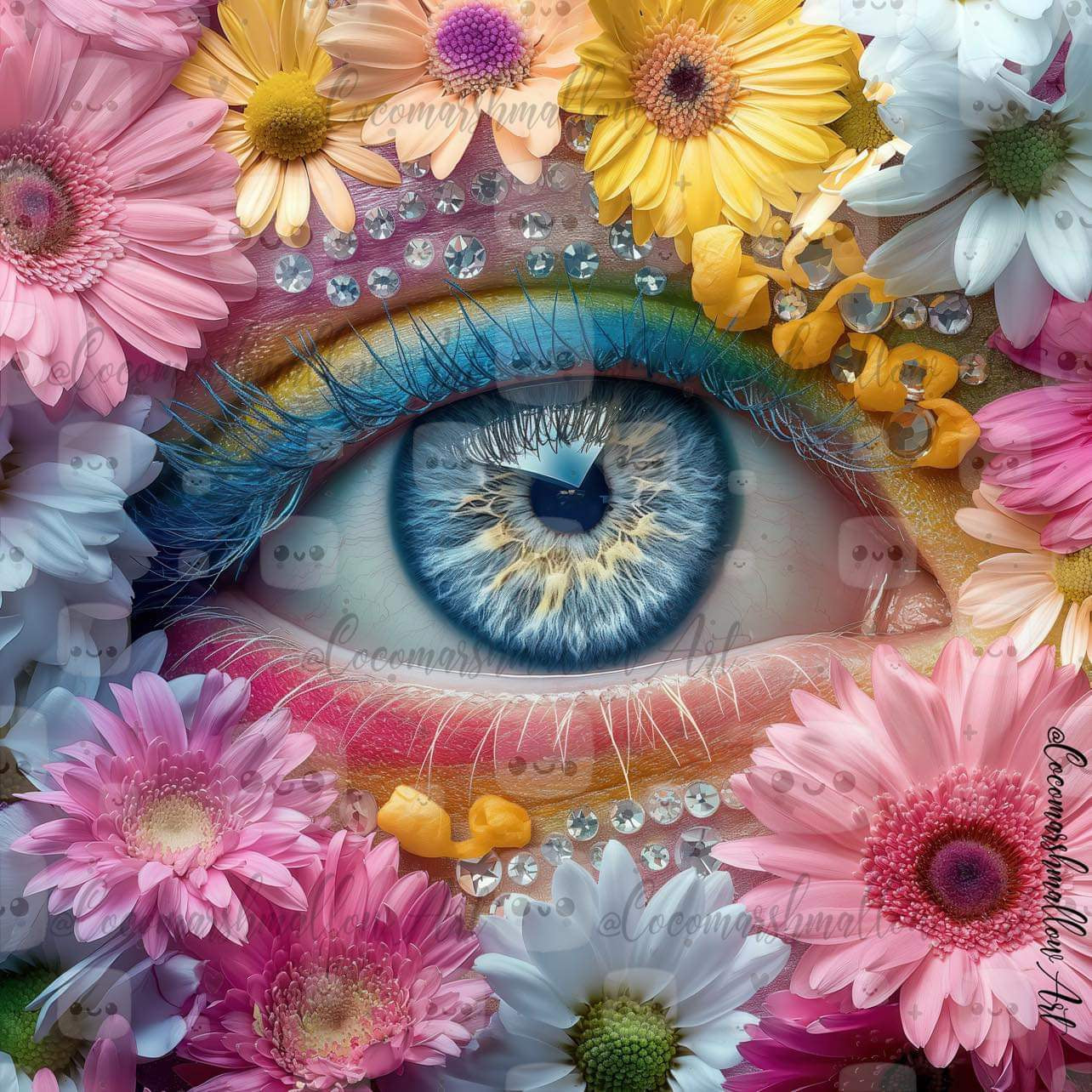 Eye in Bloom By Cocomarshmallow Art