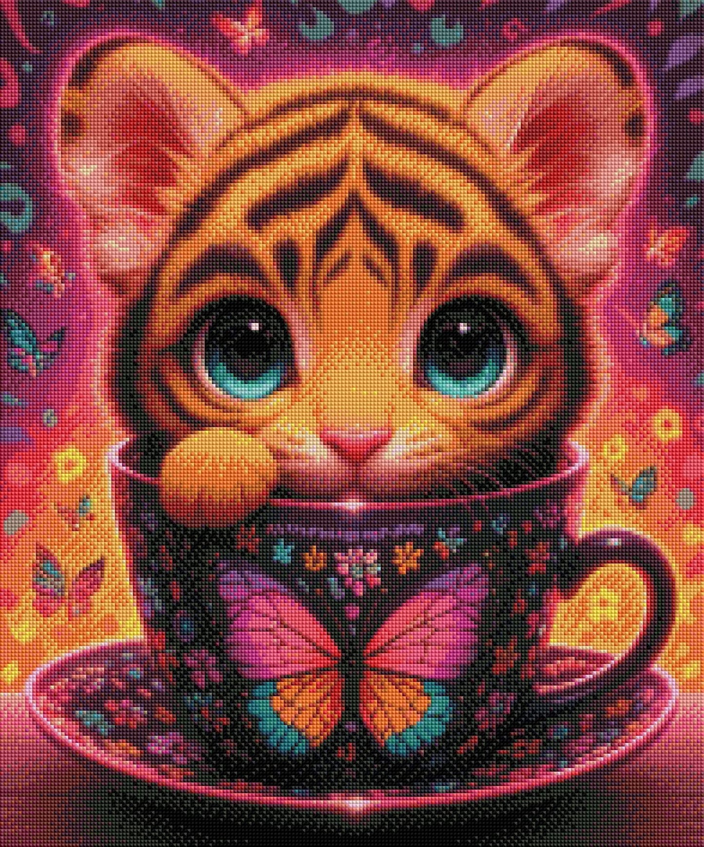 Kitty in a cup by Bex.ai Art