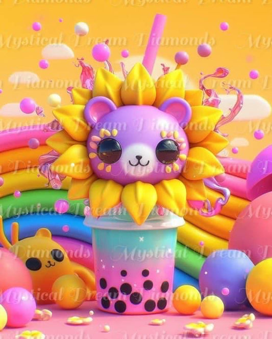 Sunflower Boba 2 by Bex AI Art