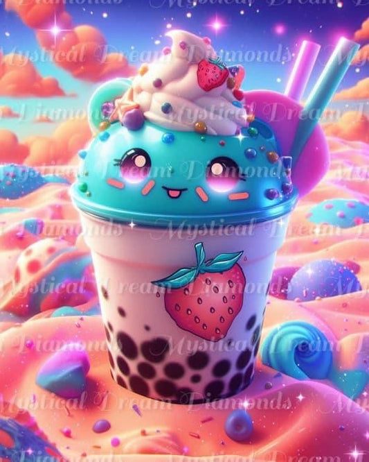 Strawberry Boba by Bex AI Art