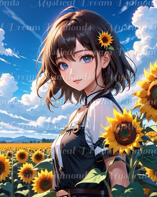 Sunflower Girl by Rowan