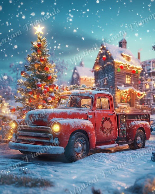 Christmas Truck by Bex.AI Art