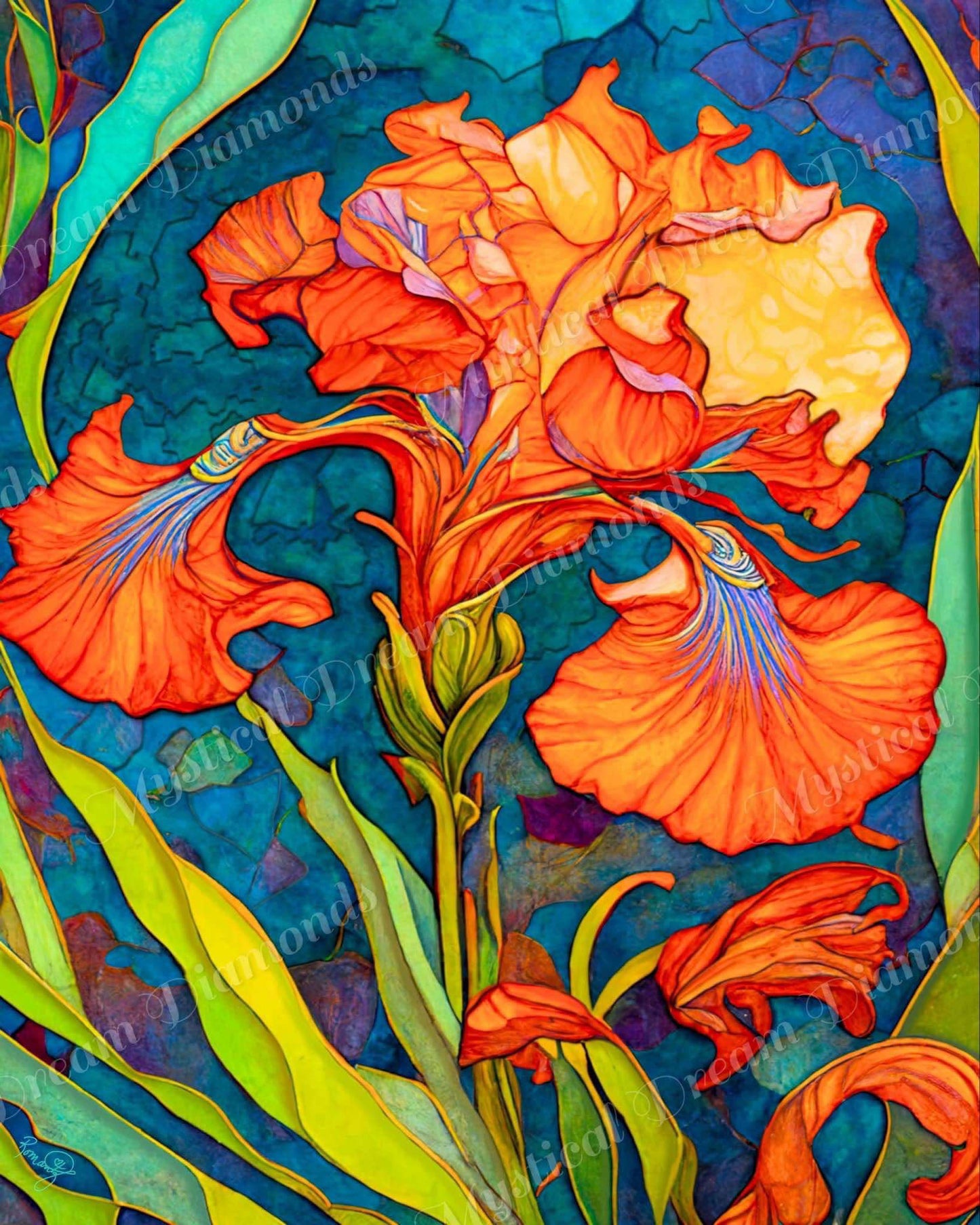 Sunrise Iris by Romantz Art