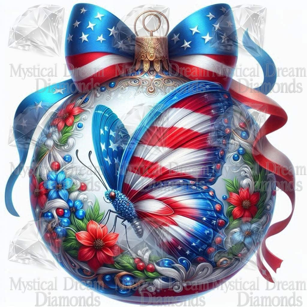 Patriotic Butterfly by Raquel Price