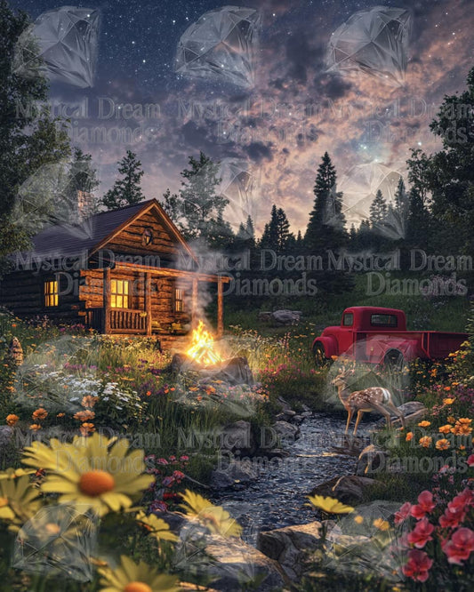 Peaceful Cabin by Bex.Ai Art