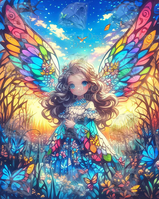 Stained Glass Angel by Bex.Ai Art