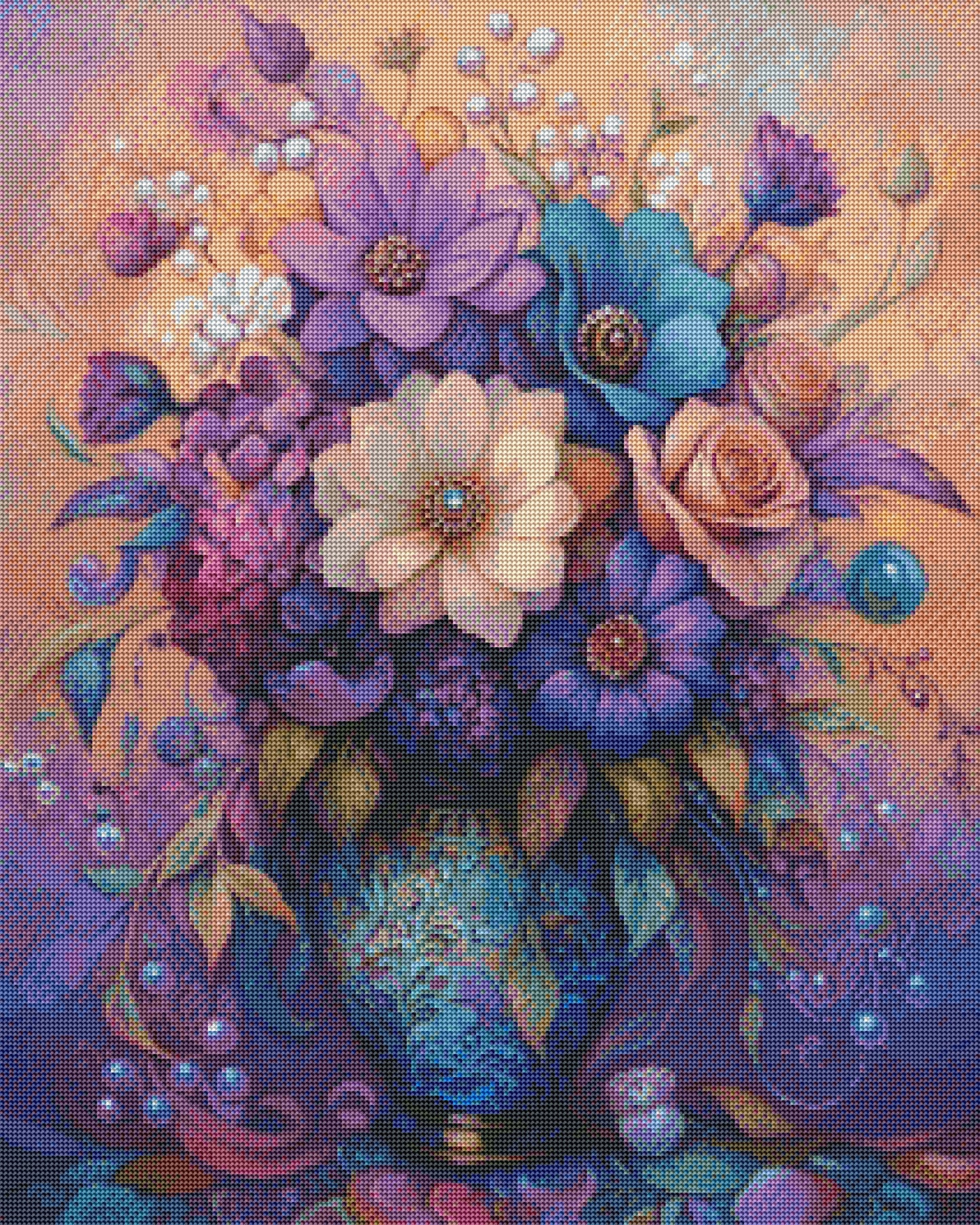 Lilac Flowers in a Vase by Sandrietta.Ai