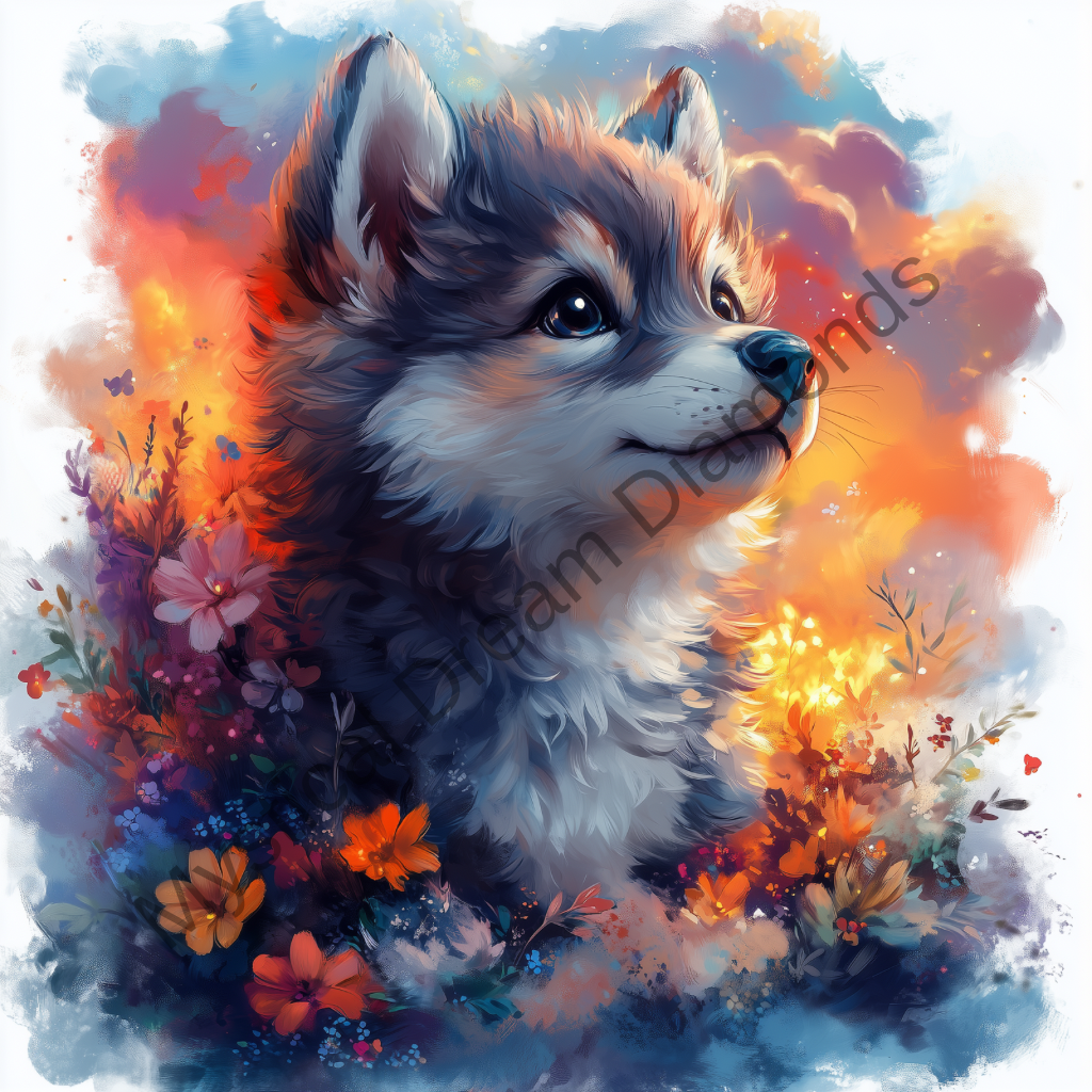 Watercolor Wolf by Sandrietta Ai