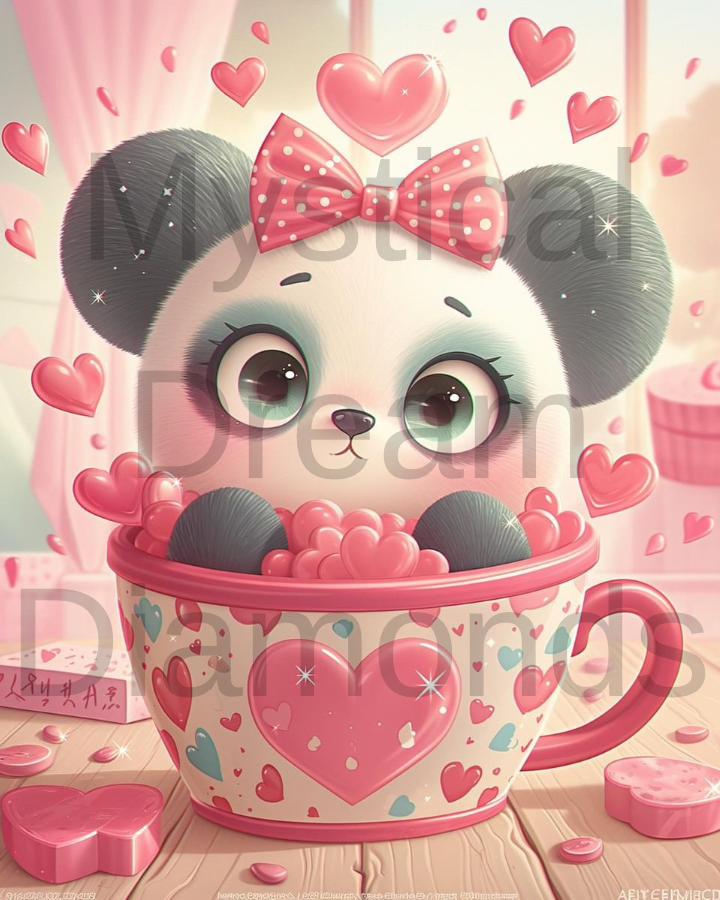 Panda in a Cup by Bex.ai Art