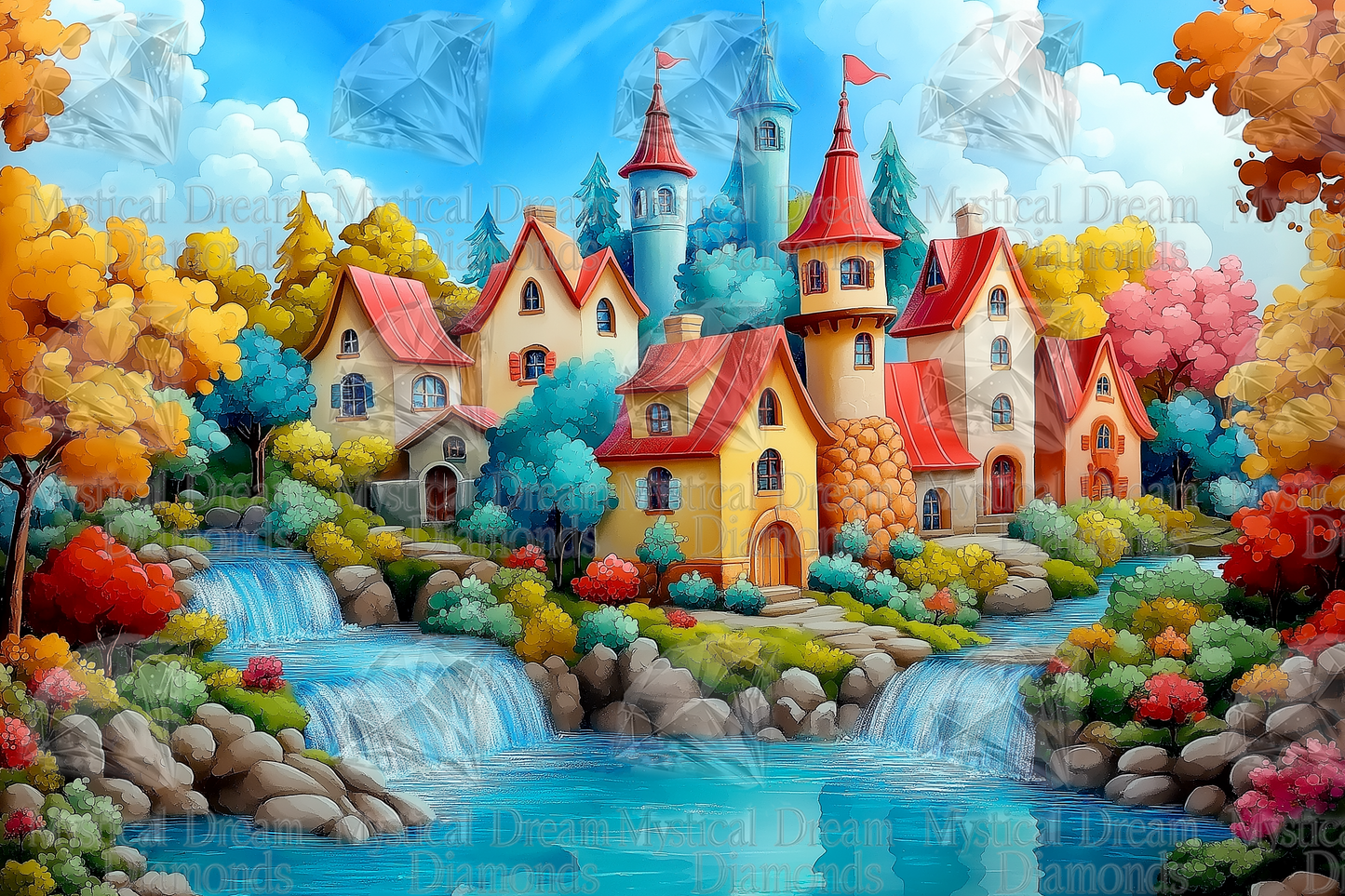 Waterfalls Village by Cocomarshmallow Art