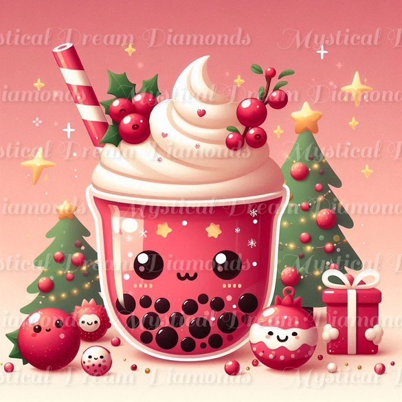 Holiday Boba Gift Box (Please add either 4 or 6 to your Cart) by Bex.Ai Art