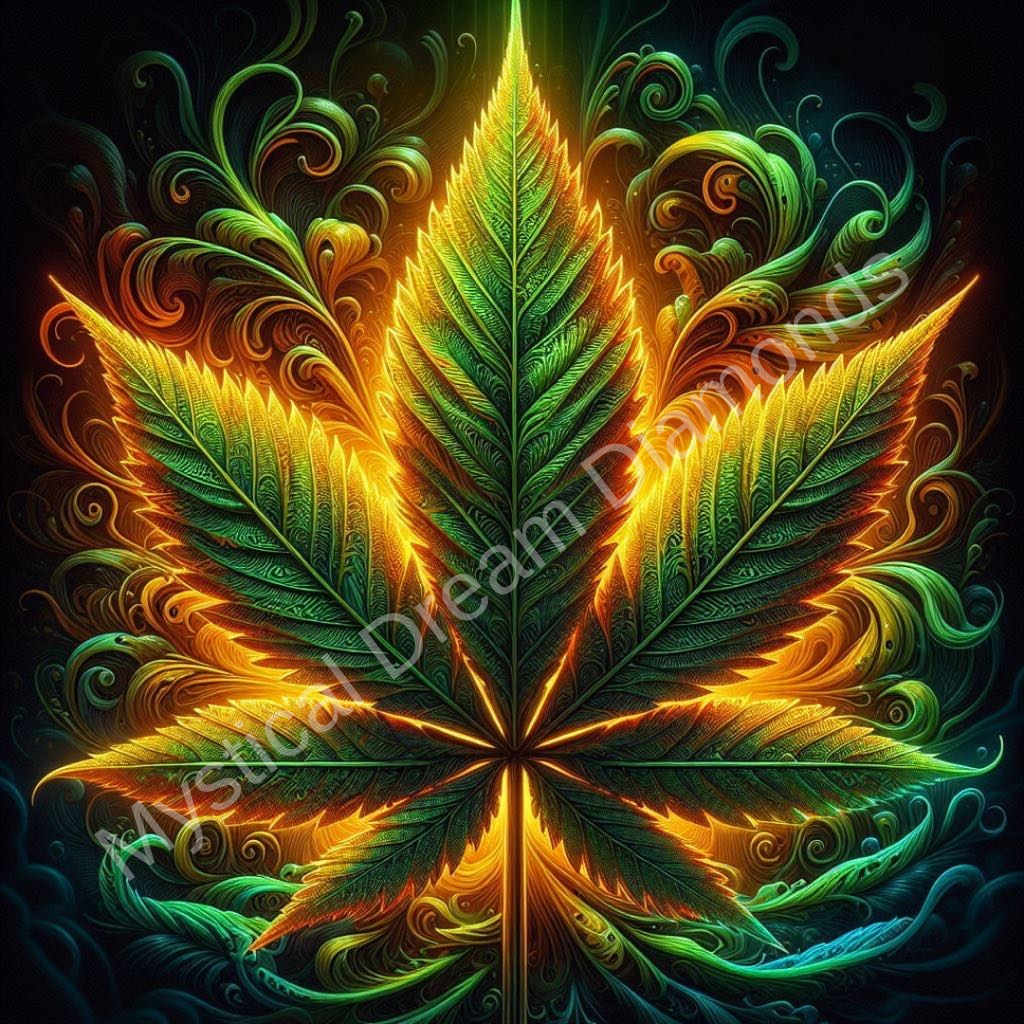 Marijuana Leaf By Taza Creations